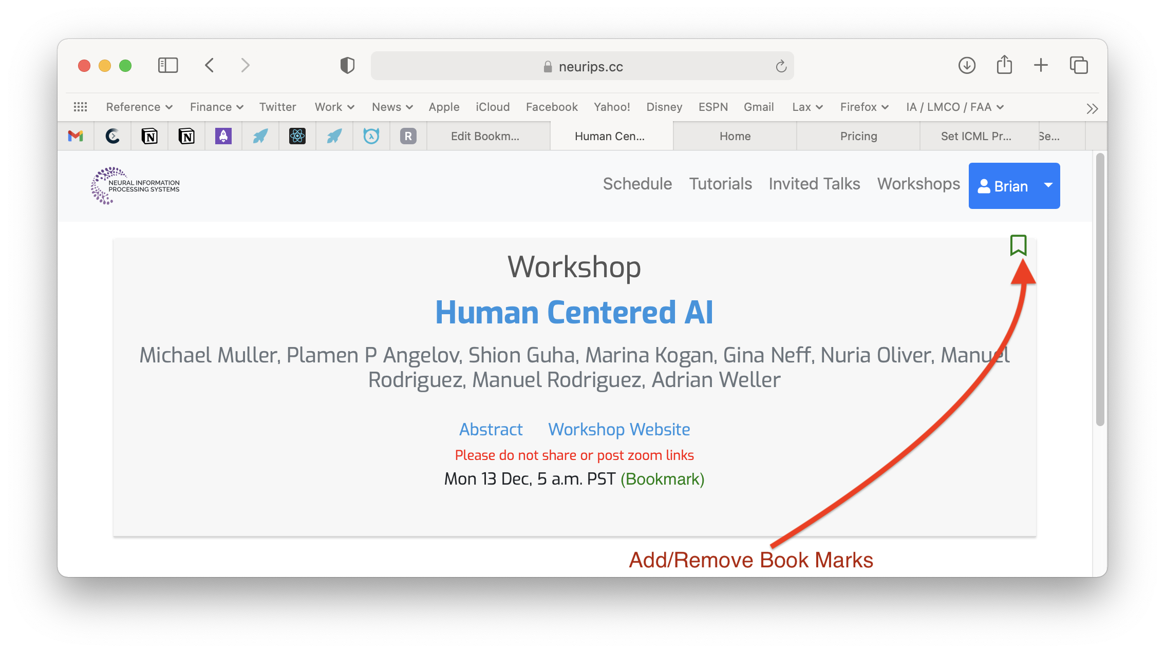 Bookmarks and My Calendar Wiki.EventHosts NeurIPS/ICML/ICLR/MLSYS